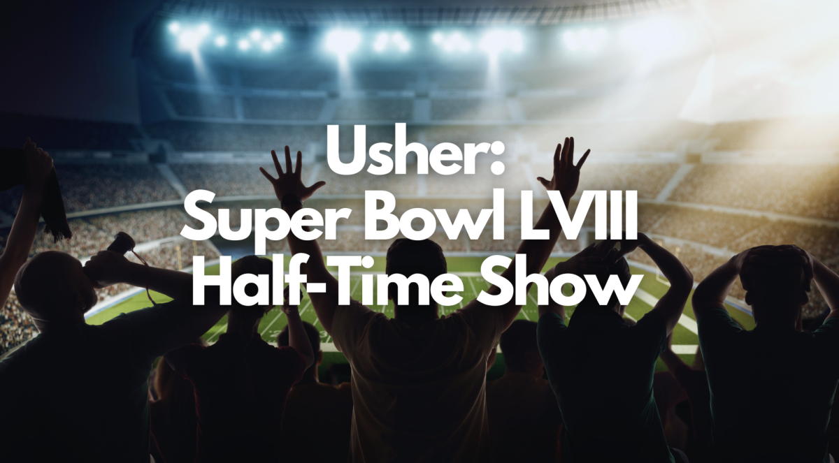 Usher+took+the+stage+during+the+LVIII+Super+Bowl%2C+where+the+Kansas+City+Chiefs+beat+the+San+Francisco+49ers%2C+with+a+score+of+25+to+22.